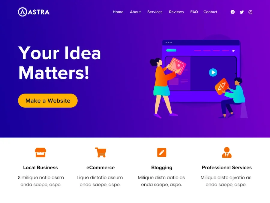 Astra WordPress Theme Tutorial Image