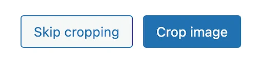 WordPress Crop – Skip Cropping Options