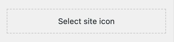 WordPress Option – Select site icon