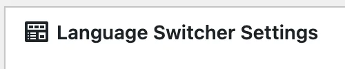 Language Switcher Settings – Google Language Translator (WordPress Plugin)