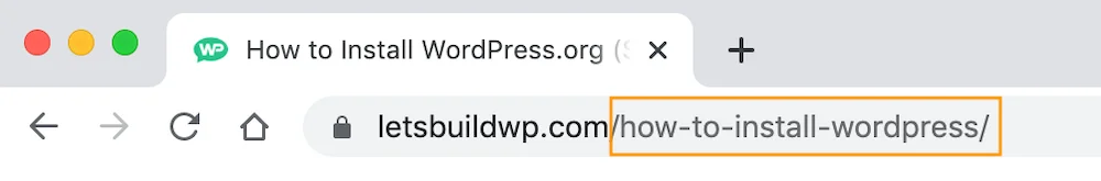 WordPress Permalinks set to show Post Name