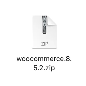 wordpress woo commerce plugin (.zip file)