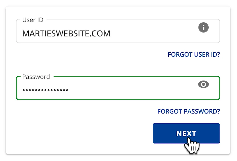 Bluehost Login Form.