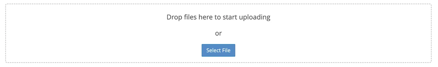 select files button in file manager (cpanel)