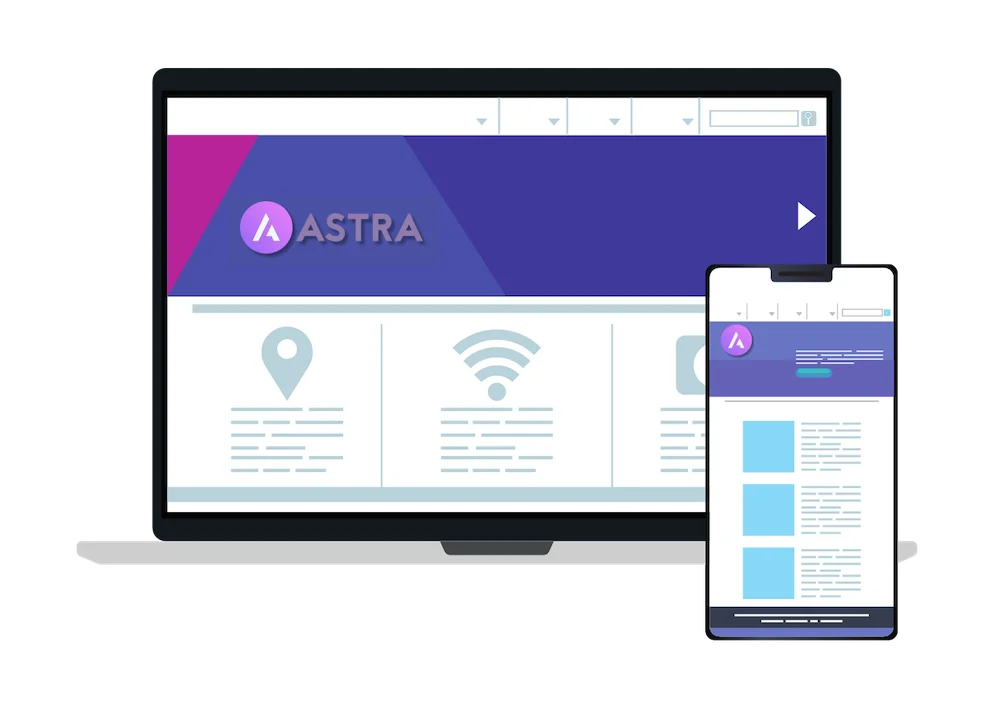 the astra wordpress theme is fully responsive mobile friendly