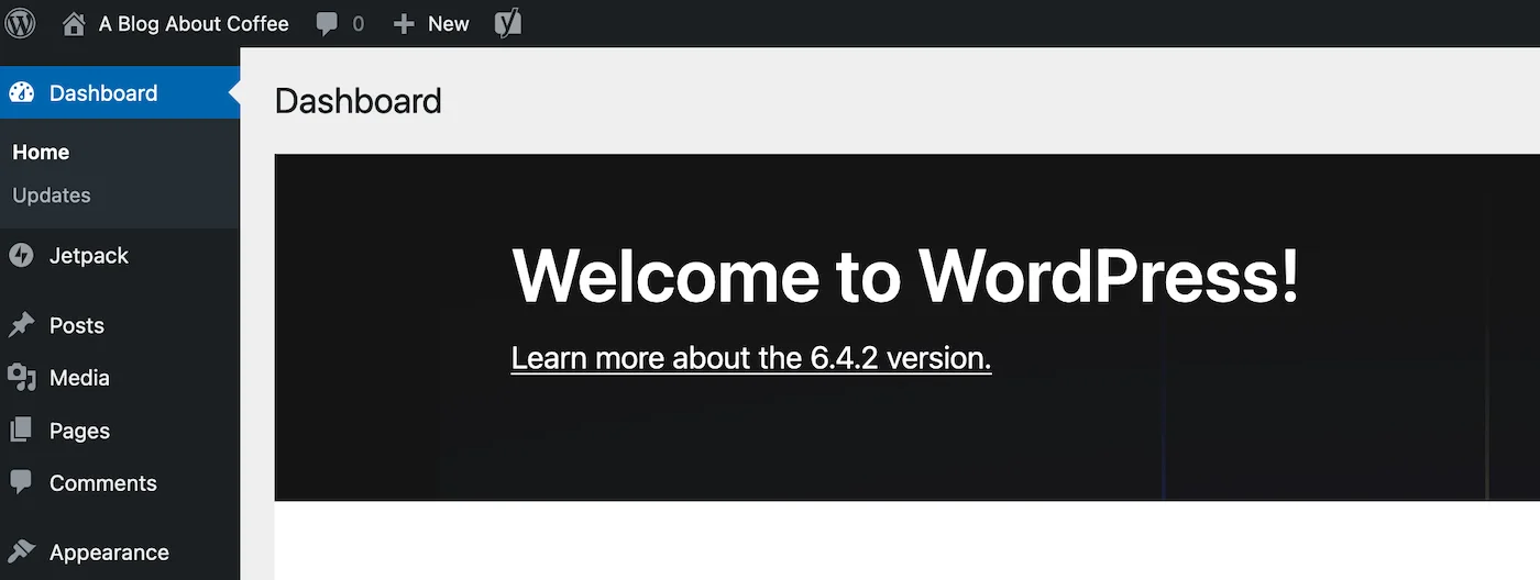 The WordPress.org Dashboard