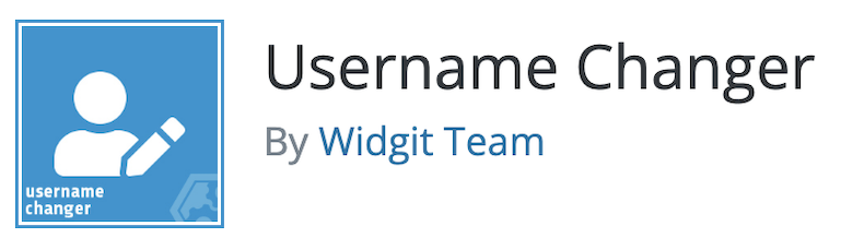 An image of the WordPress "Username Changer" plugin.