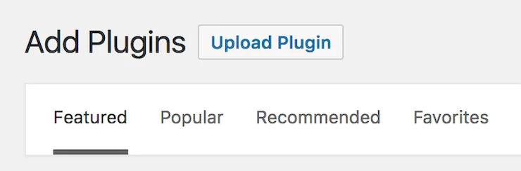 searching through wordpress plugins