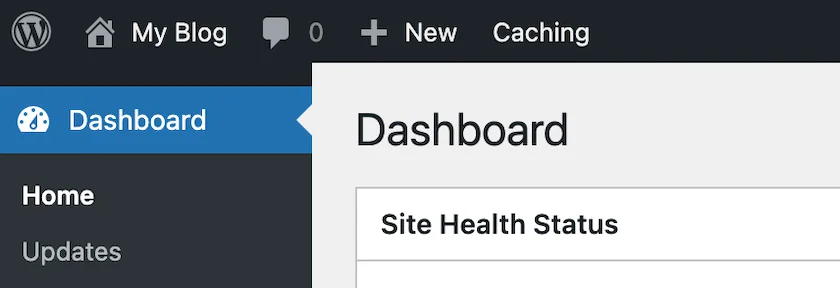 The WordPress Dashboard