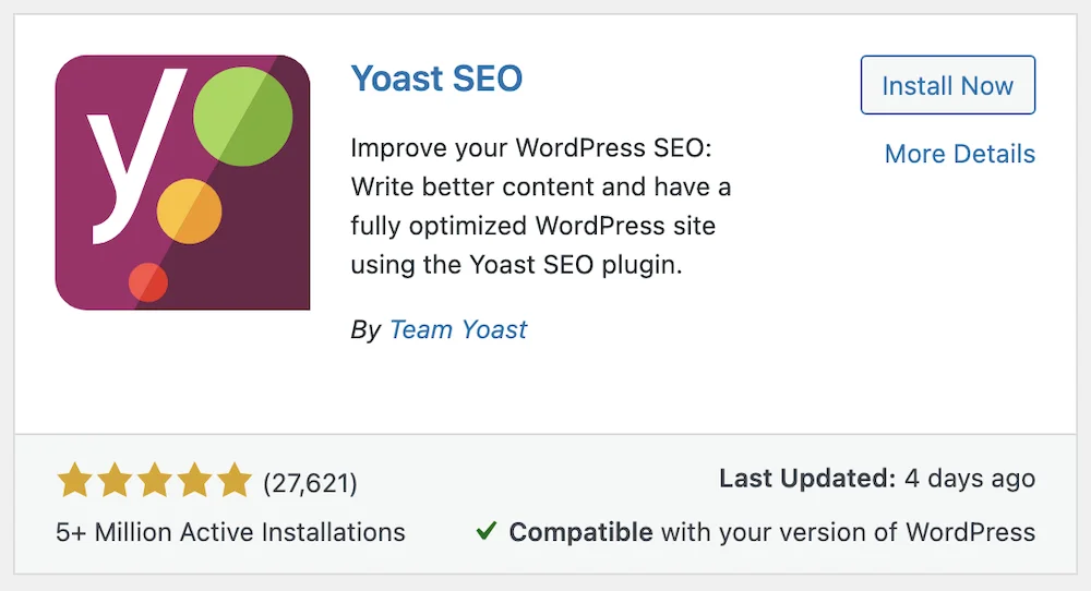 Installing Yoast SEO Plugin in WordPress Dashboard