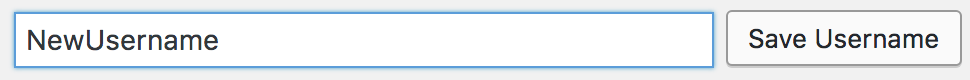 Changing WordPress username (admin) using the new option.