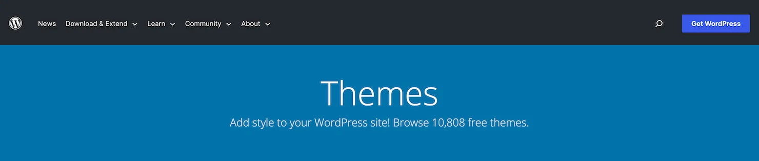 WordPress.org Themes Repository