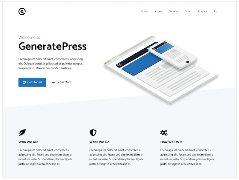 GeneratePress Theme for WordPress (Official Theme image)