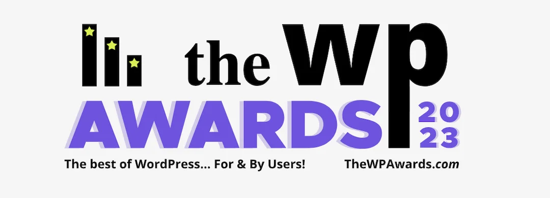 the wp awards logo 2023