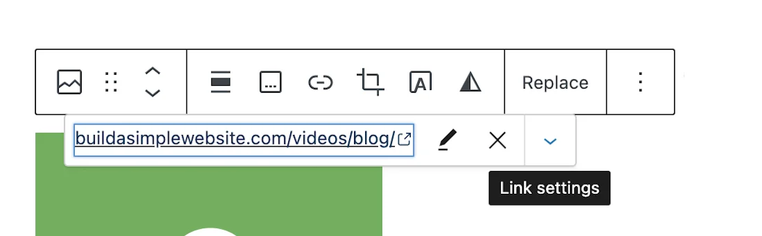 WordPress Image Links Settings in WordPress Post Editor