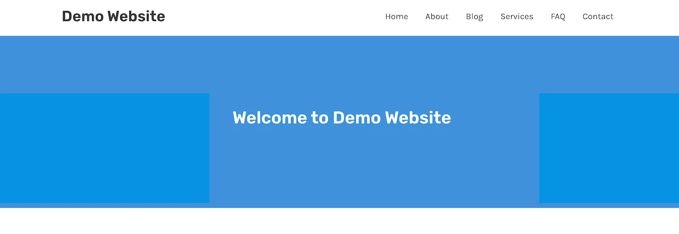 WordPress Website with Blog Page Removed (Static Home Page Set)
