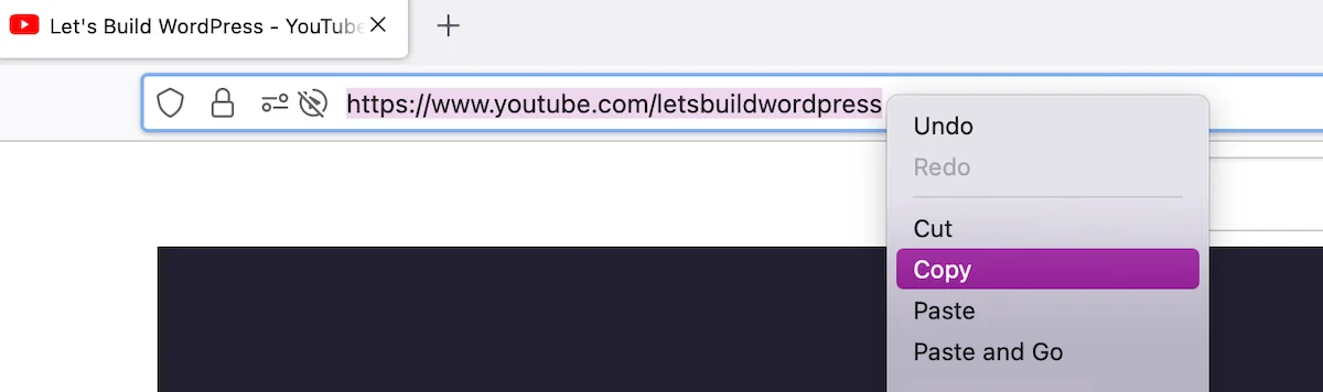copying url for outbound link